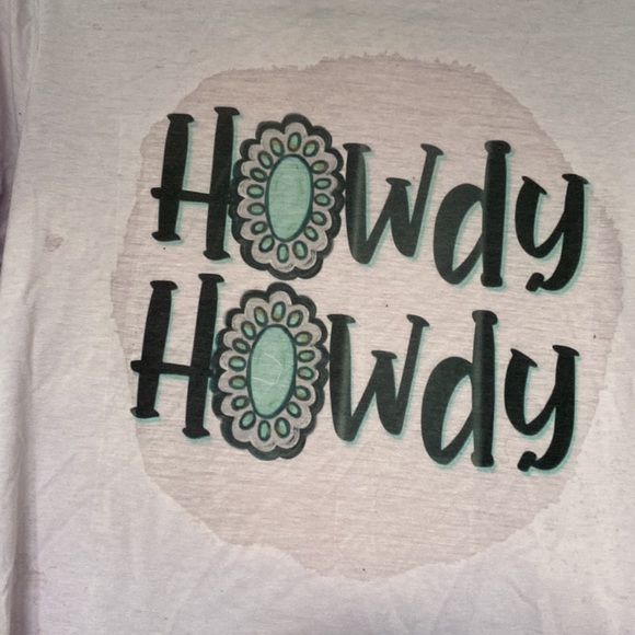 Howdy Howdy Distressed Tee - Picture 2 of 3